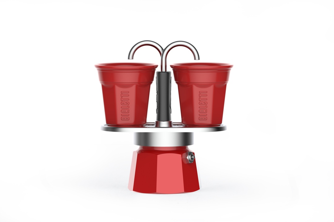 Bialetti Set Mini Express 2 Tassen (rot/gelb/blau/schwarz)