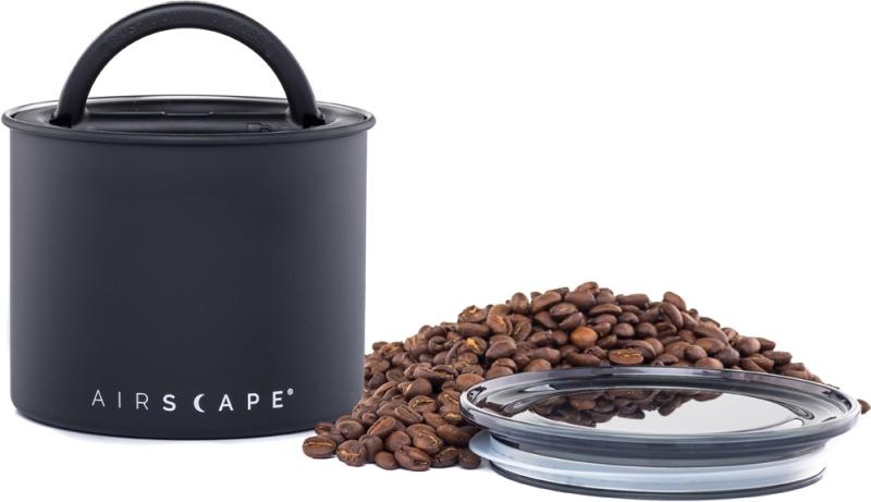 Airscape Kaffeedose klein, schwarz matt, Edelstahl