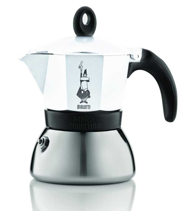 Bialetti Espressokocher Moka Indu. weiss 3 Tassen