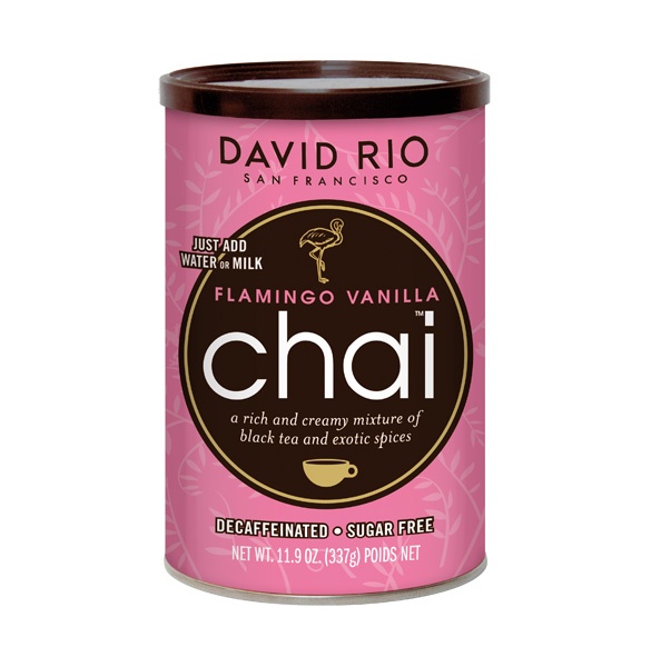 David Rio Chai Flamingo Vanille zuckerfrei und entkoffeiniert 337g-Dose