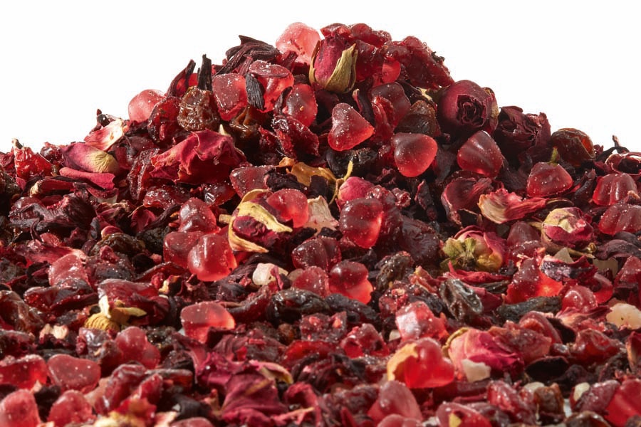 Aromatisierte Früchtemischung Von Herzen