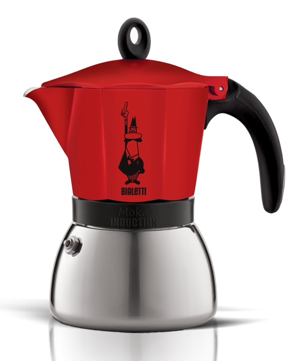 Bialetti Espressokocher Moka Indu. rot 4 Tassen