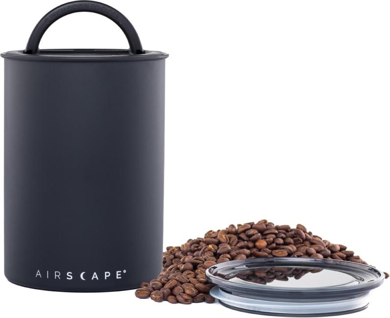 Airscape Kaffeedose mittel schwarz matt** mit HAGEN-Logo**