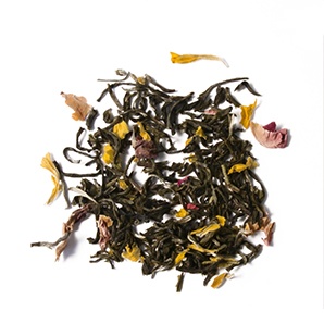 Aromatisierte Grünteemischung Südseezauber